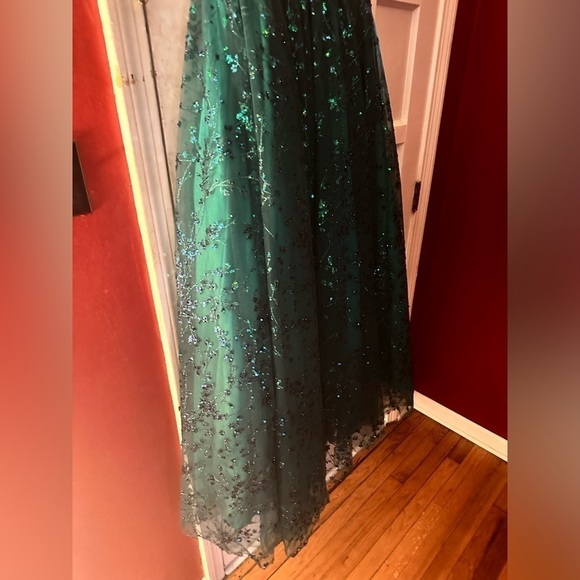 Blush by Alexia Designs - 20340 Embroidered Lace Sleeveless Gown - Picture 11 of 13